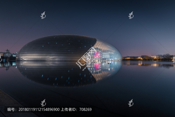 北京國家大劇院夜景