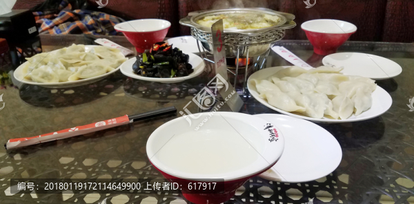 午餐小菜,水餃