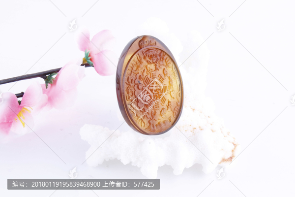 緬甸琥珀雕件
