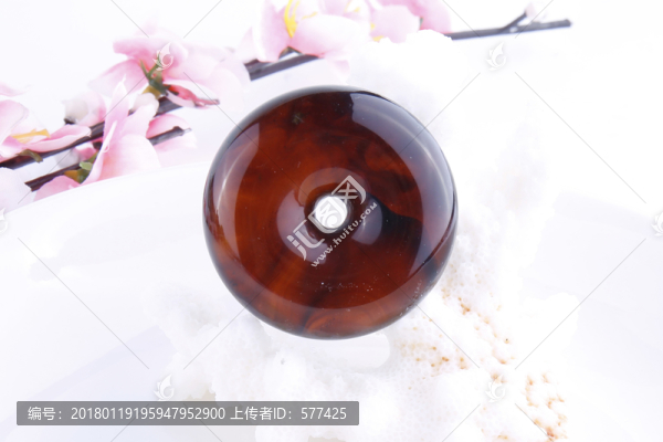 琥珀平安扣