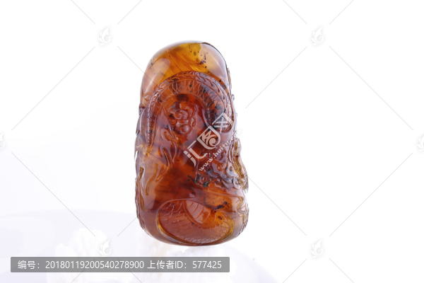 緬甸琥珀雕件