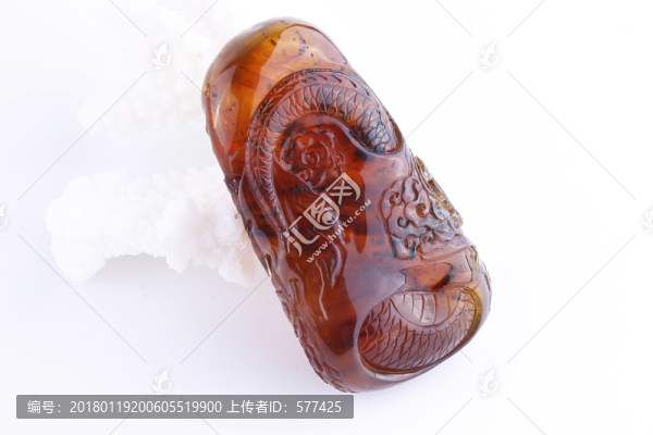 緬甸琥珀雕件
