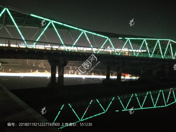 西安,浐灞生態(tài)區(qū),夜景,歷史名