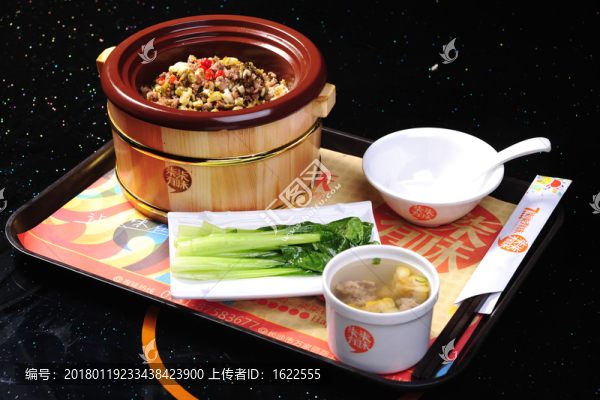酸菜小筍炒肉沫香飯