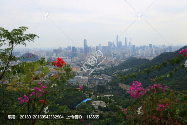 廣州,白云山上俯視廣州