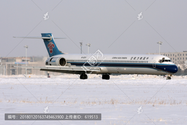 冬天,雪地,機場,飛機