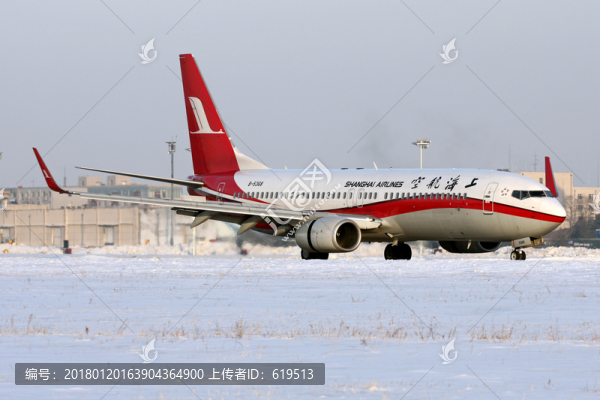 冬天,雪地,機場,飛機
