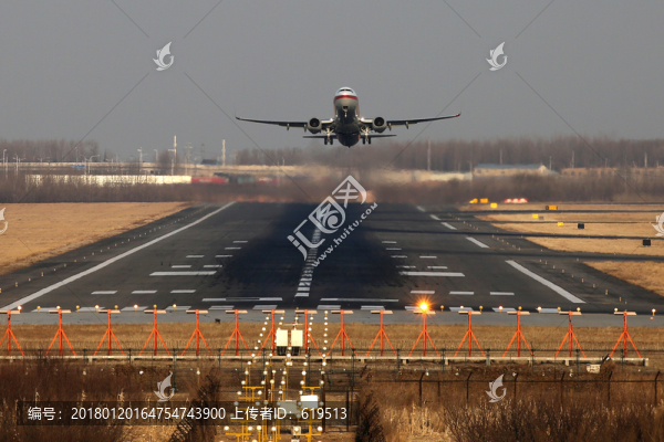 民航,飛機(jī)起飛,震撼,上海航空