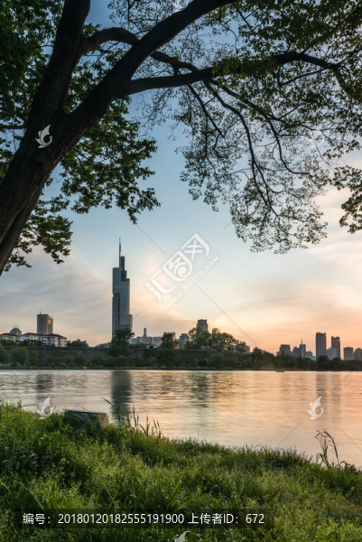 玄武湖日落景觀