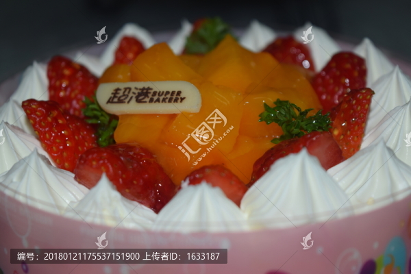 生日蛋糕攝影圖