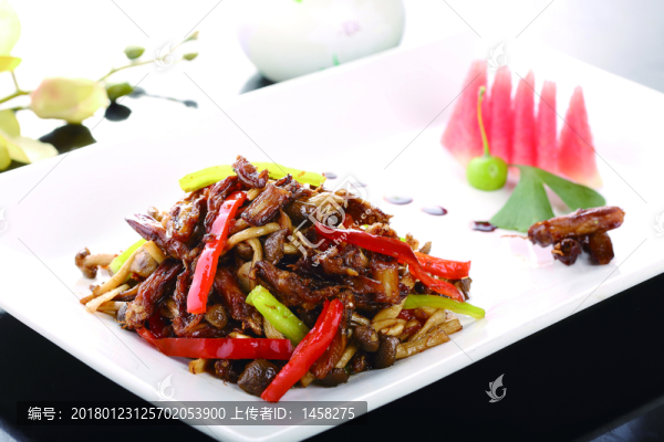 蟹味菇醬爆鴨舌