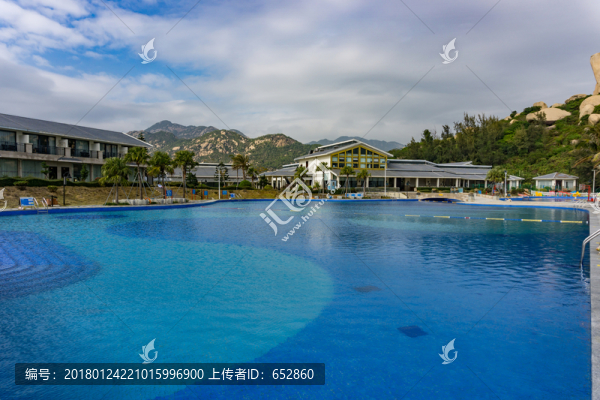 臺山,那琴半,酒店,泳池,海邊