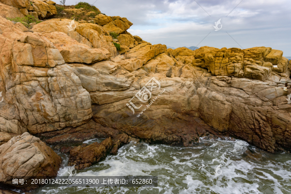 巖石,海邊,風景,那琴半島,臺