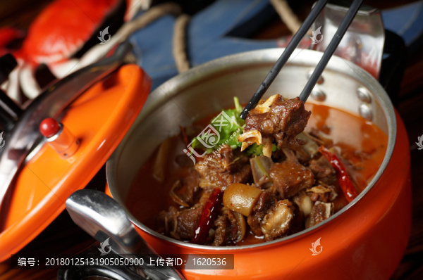 水煮帶皮羊肉