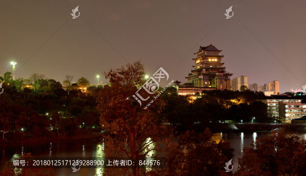 青秀湖暮色
