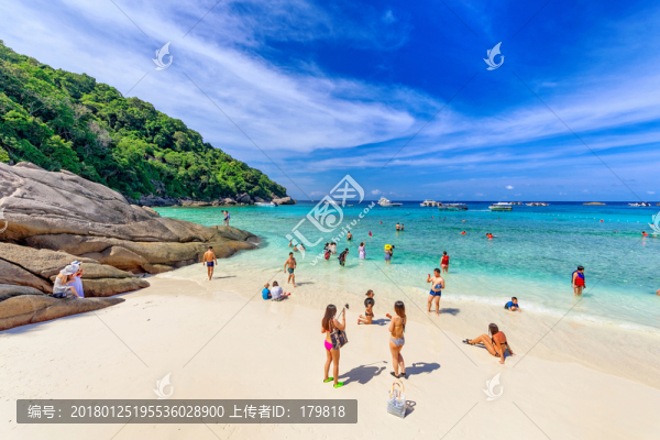沙灘,斯米蘭群島