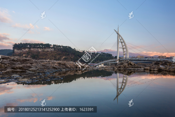 韓國濟(jì)州島,新緣橋日出