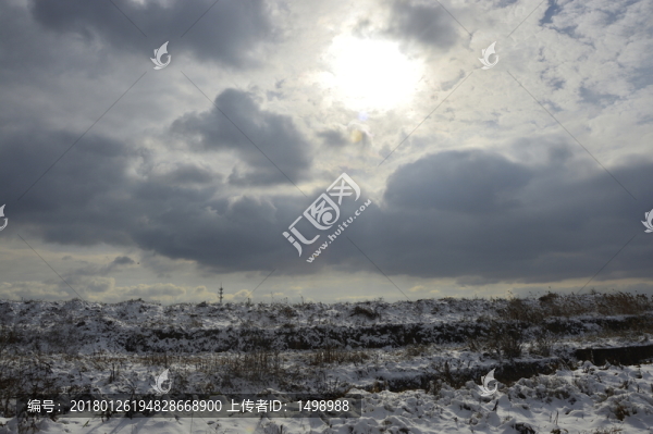 草原積雪