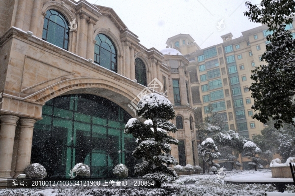 小區(qū)雪景