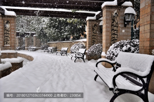 小區(qū)雪景
