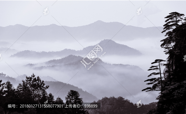 意境云霧山水
