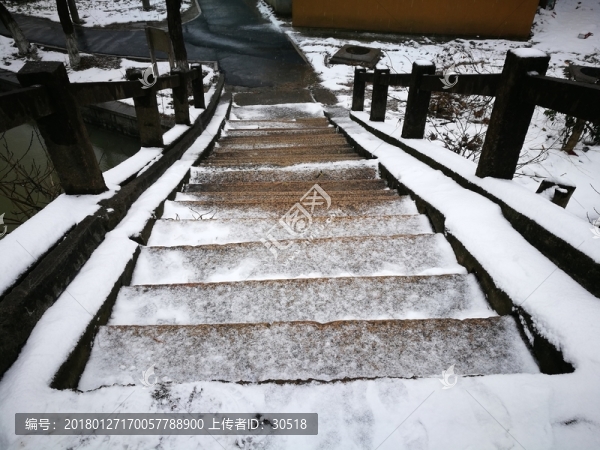 雪中古鎮(zhèn)