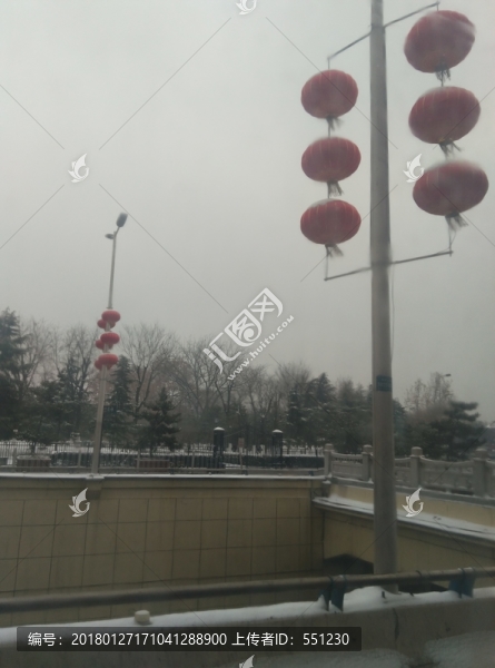西安,第2次雪景,北郊,大唐西