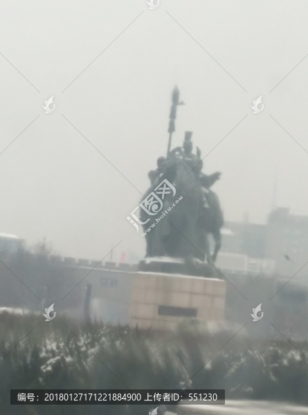 西安,第2次雪景,北郊,大唐西