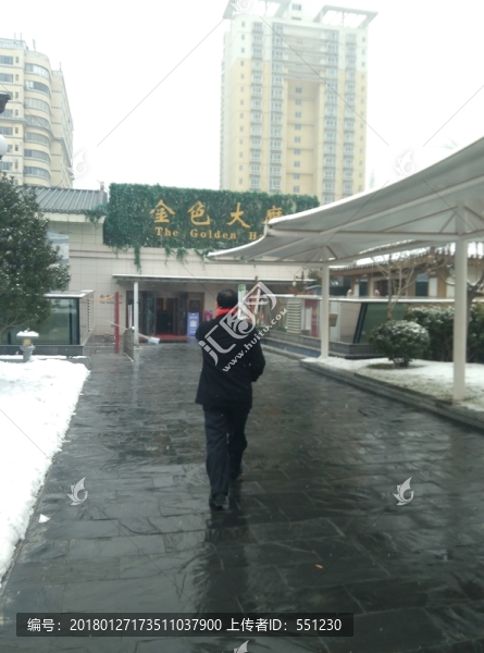 西安,第2次雪景,北郊,大唐西