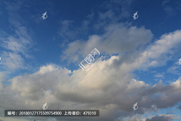 藍(lán)天白云,彩云