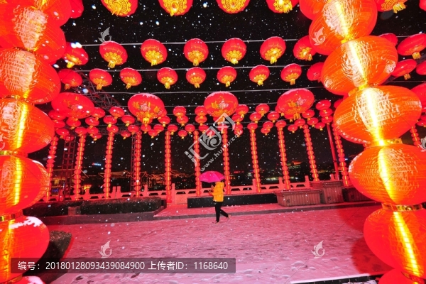 雪打紅燈