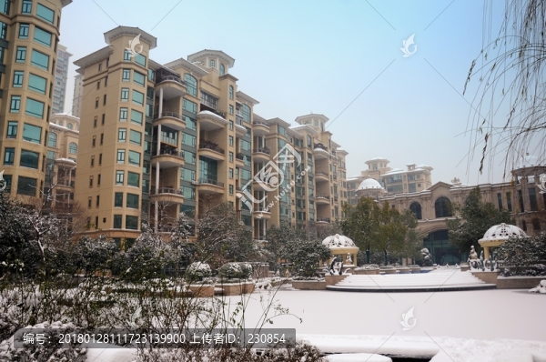 小區(qū)雪景