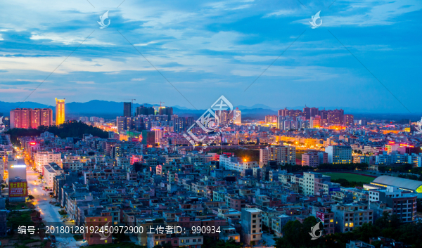 華燈初放,陽西夜景