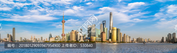 上海外灘陸家嘴全景大畫幅