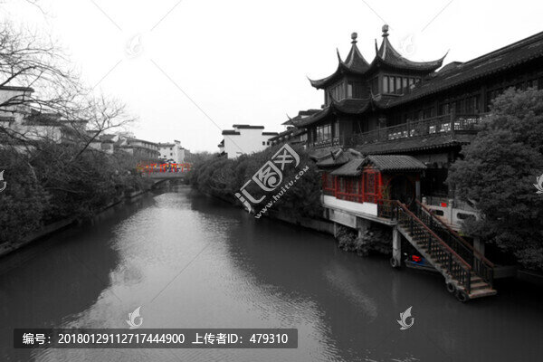 南京,南京老街,秦淮河