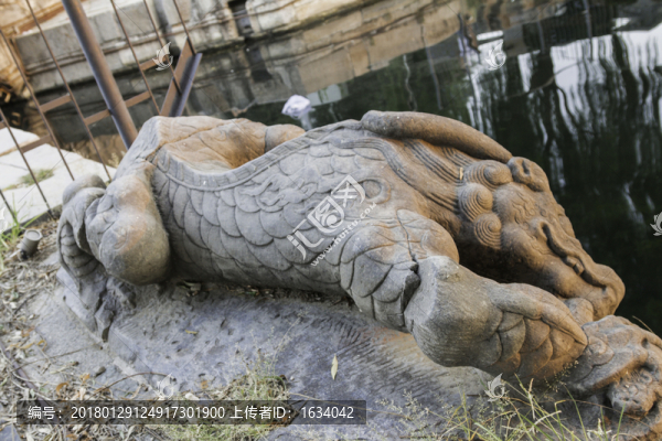 什剎海石橋水獸
