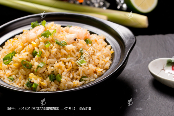 蛋炒飯,海鮮炒飯,蝦仁飯,米飯