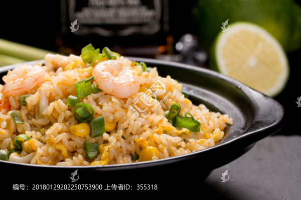 蛋炒飯,海鮮炒飯,蝦仁飯,米飯