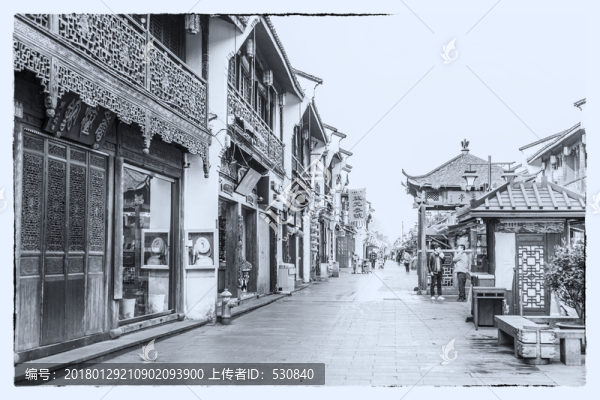 杭州,運(yùn)河古鎮(zhèn),拱宸橋老照片