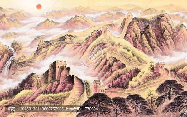 萬里長城背景墻