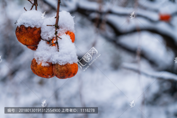山村雪景