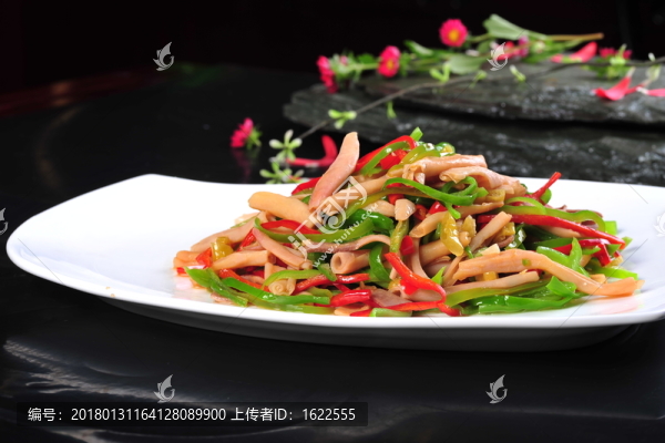 青椒炒鵝腸