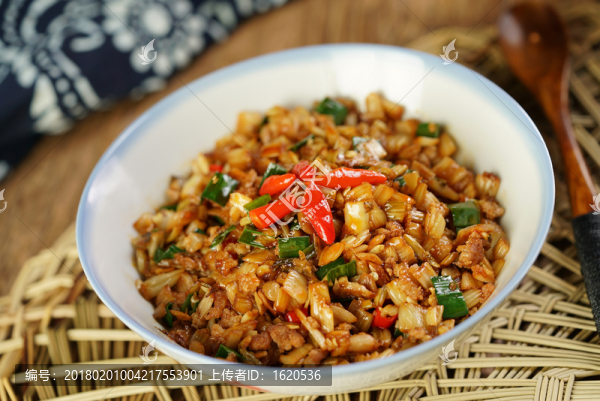 糟白菜炒肉沫