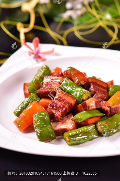 虎皮尖椒炆鹵肉