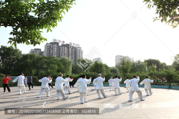 晨練,太極拳,老年人