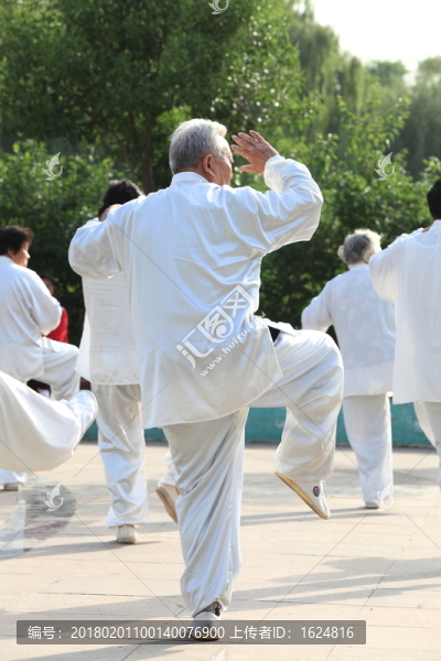 晨練,太極拳,老年人