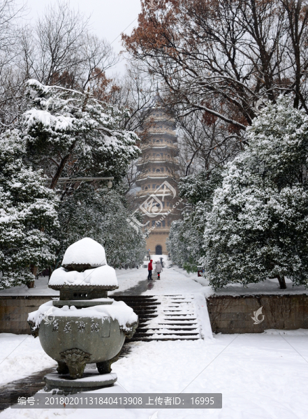 南京靈谷寺雪景