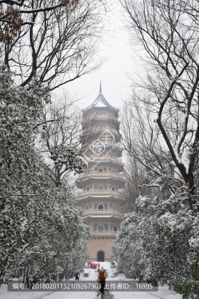 南京靈谷寺雪景