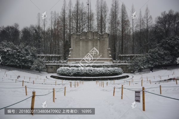 南京中山陵音樂臺雪景