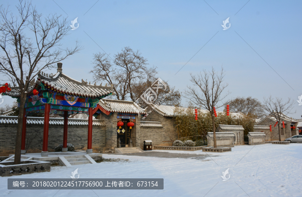 古城雪景